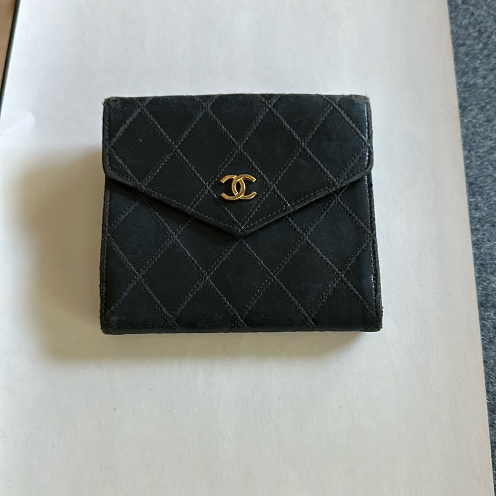 Chanel small double snap wallet